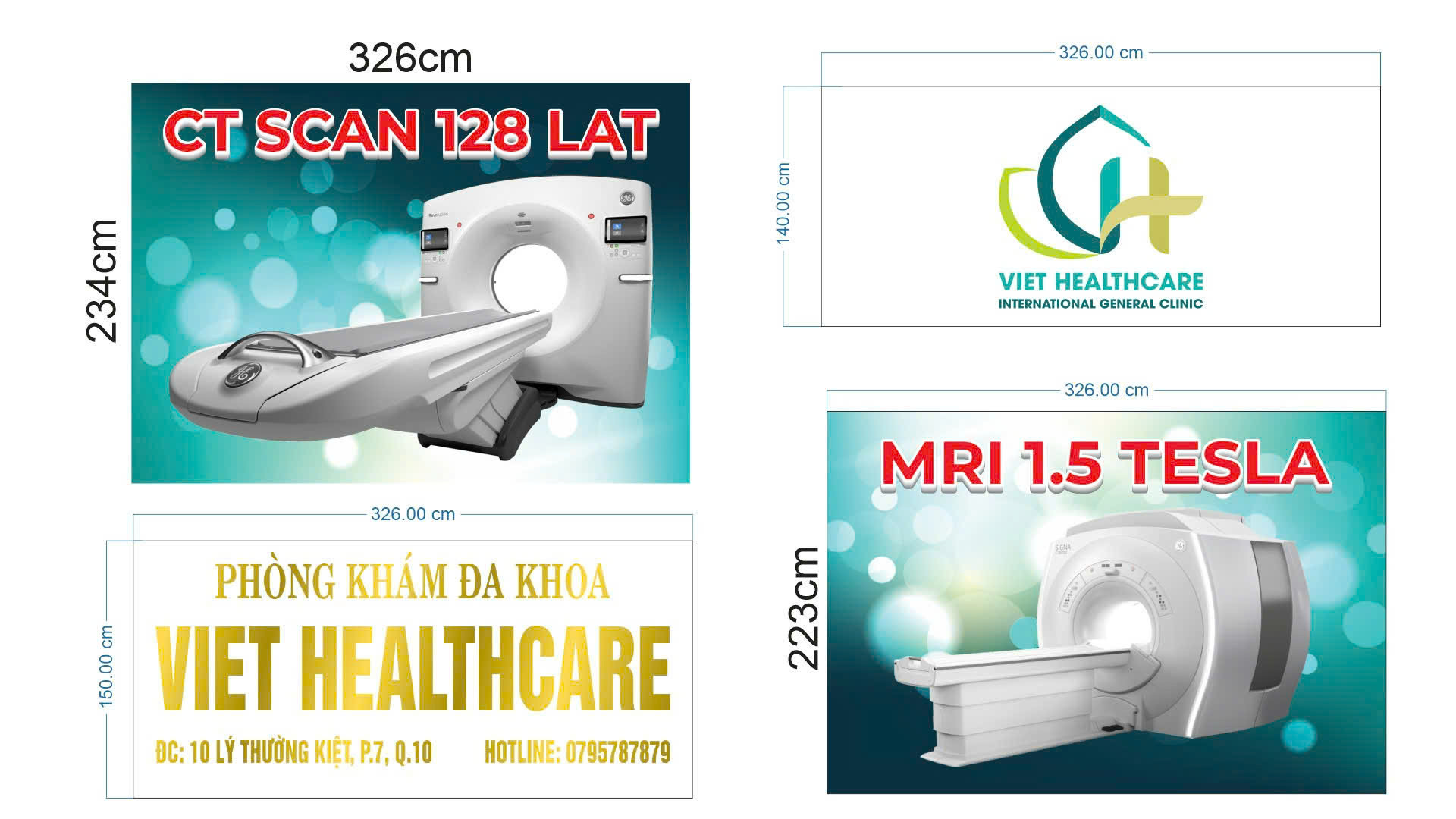 Việt Healthcare – Bộ bảng hiệu & decal