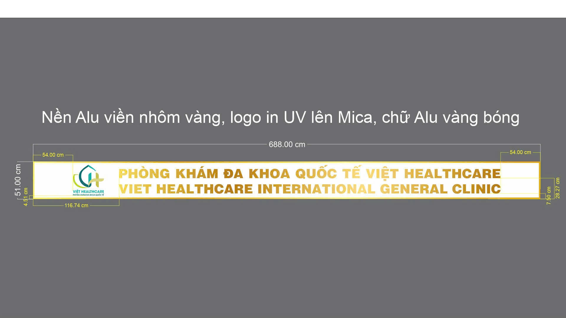 Việt Healthcare – Bộ bảng hiệu & decal