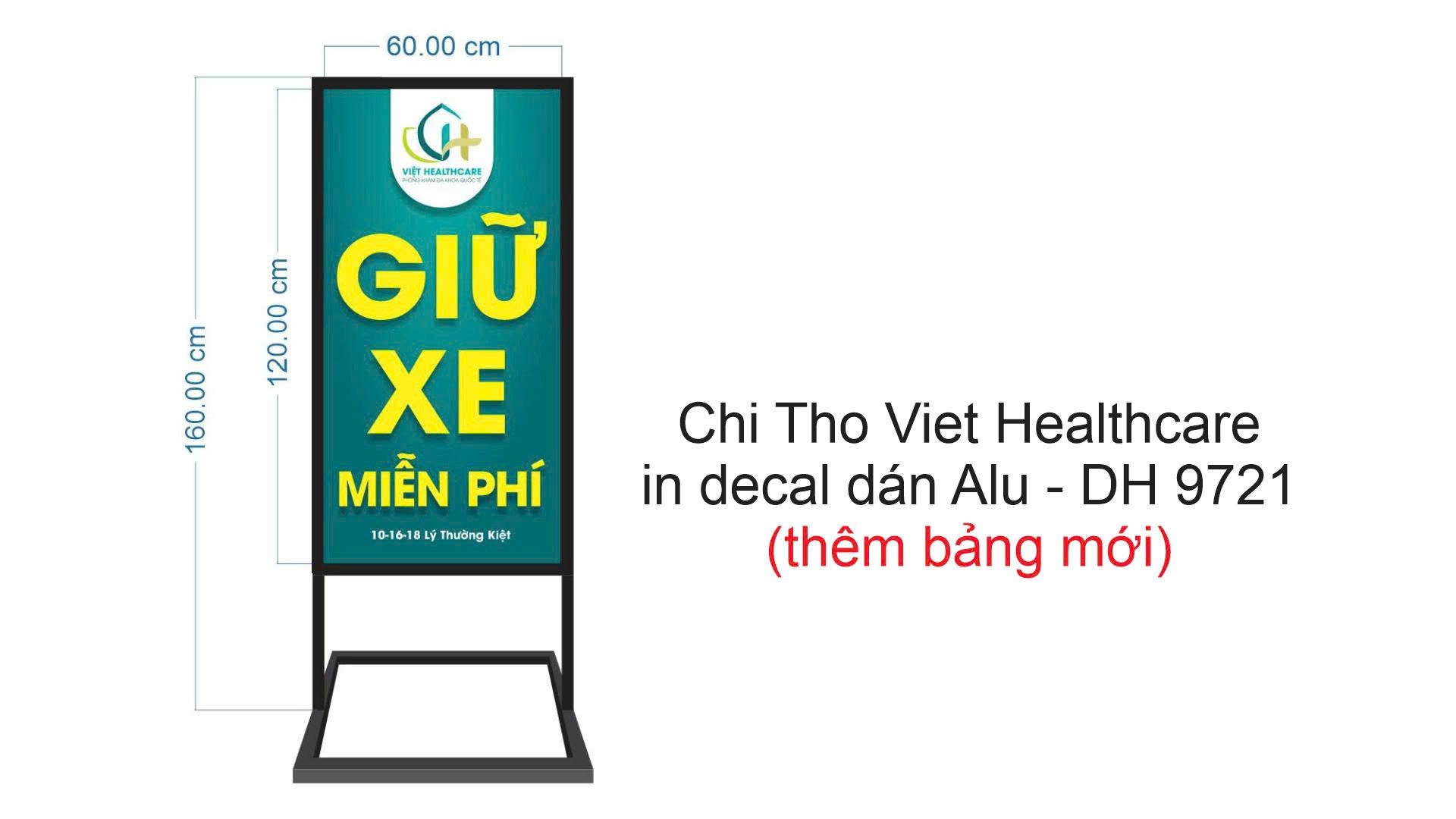 Việt Healthcare – Bộ bảng hiệu & decal