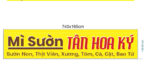 Mỳ Sườn Tân Hoa Ký – bảng hiệu và decal