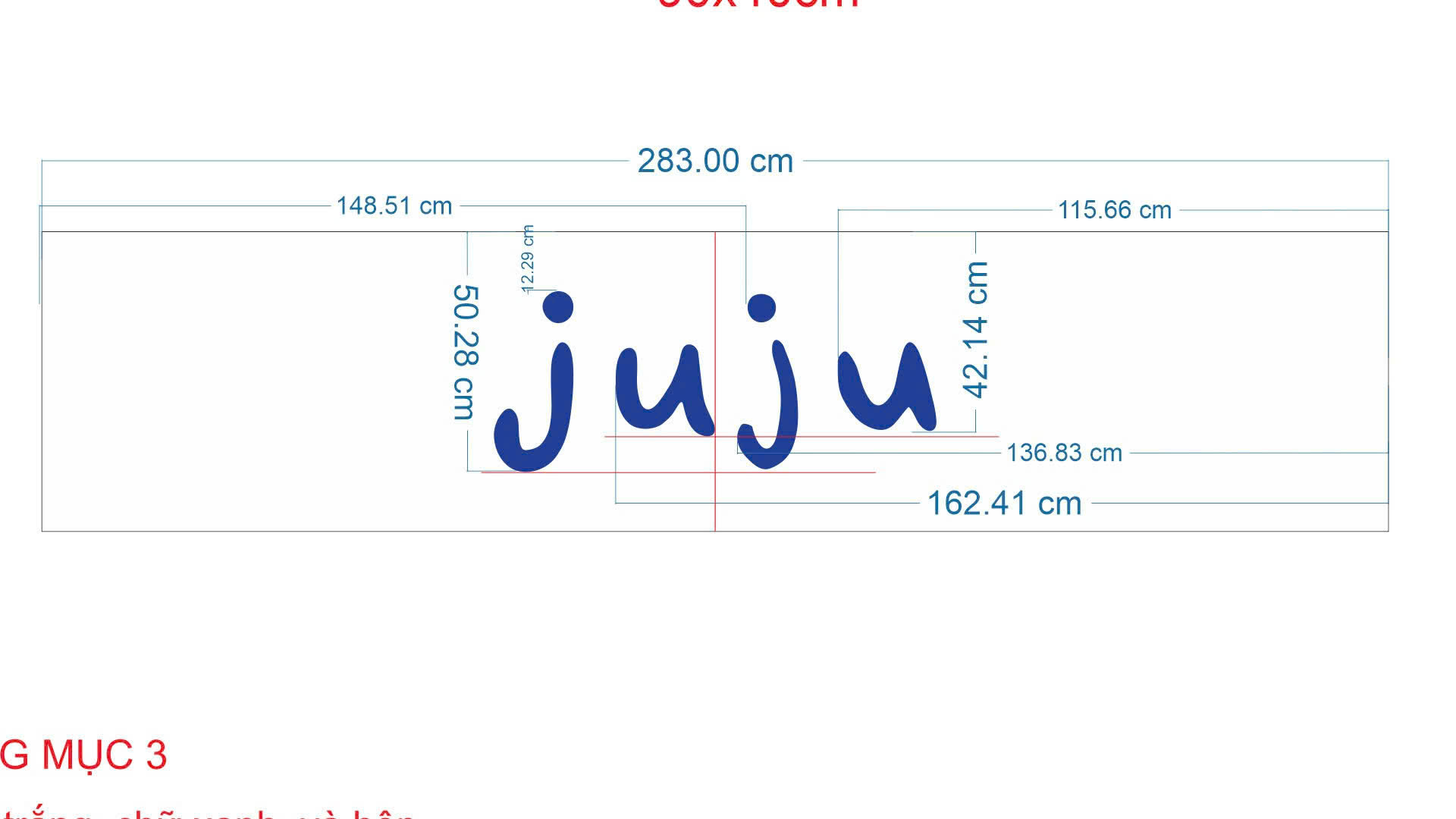 JUJU – bộ bảng hiệu và hộp đèn Mica