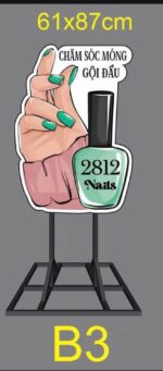 Phối cảnh bảng standee 2812 Nails