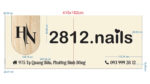 Bản vẽ kích thước bảng hiệu 2812 Nails
