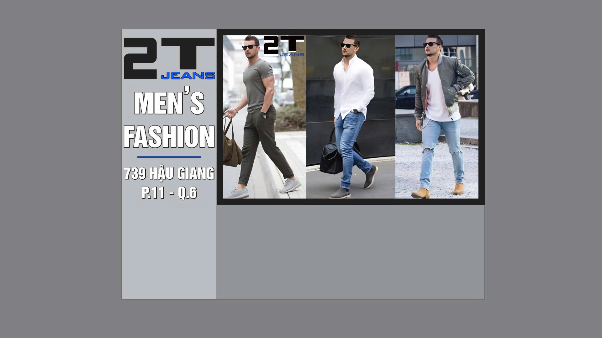 Bản thiết kế bảng hiệu 2T Men’s Fashion