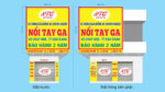 Nồi Tay Ga 900K – bảng hiệu và decal chuỗi cửa hàng