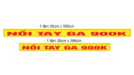 Nồi Tay Ga 900K – bảng hiệu và decal chuỗi cửa hàng