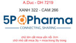 Bản vẽ logo và chữ nổi 5P Pharma