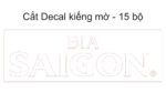 Bản thiết kế decal kính mờ Bia Sài Gòn