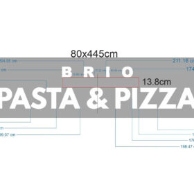 Bản thiết kế bảng hiệu Brio Pasta & Pizza