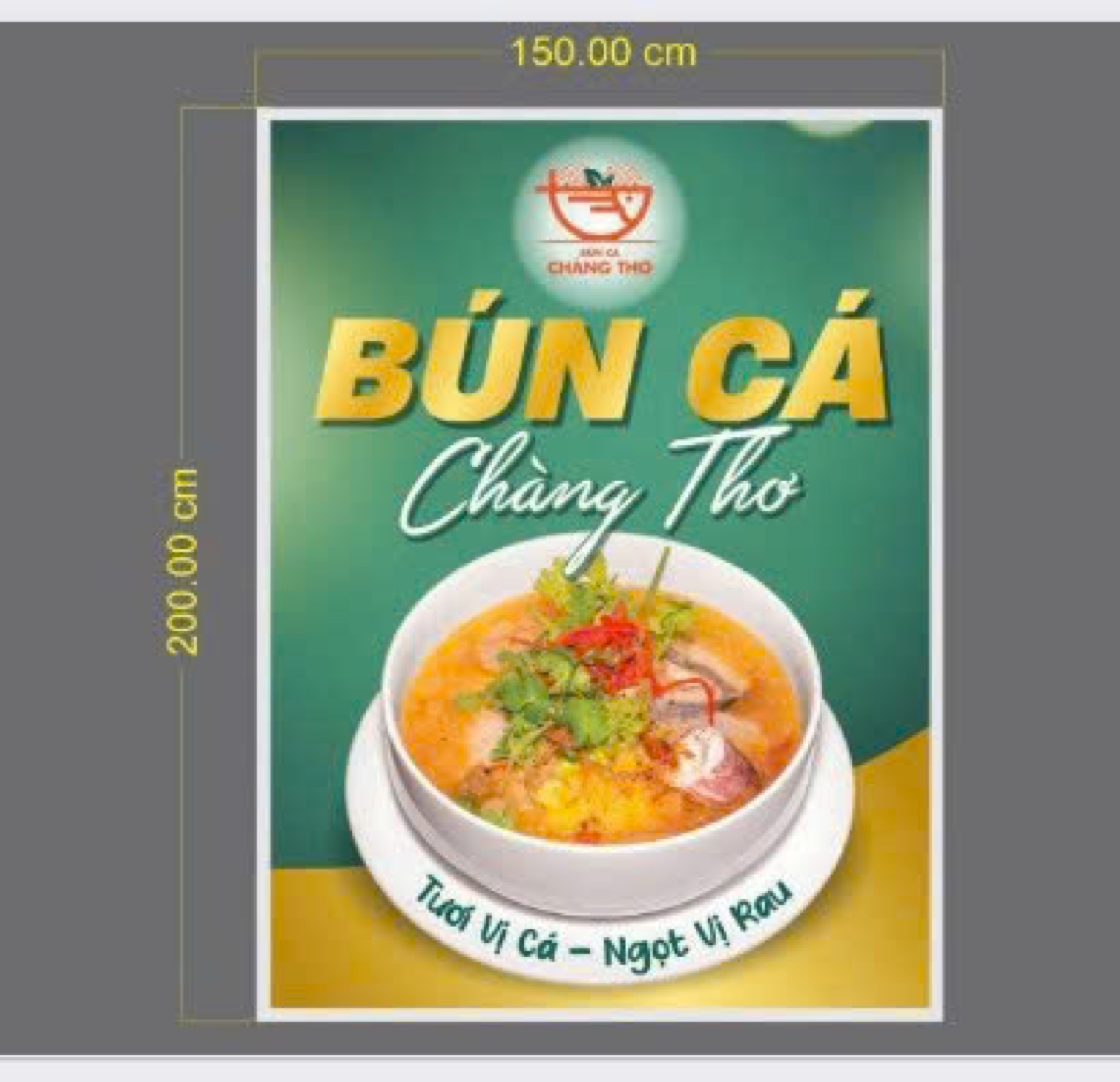 Thiết kế poster và menu Bún cá Xứ Đông – ảnh 8