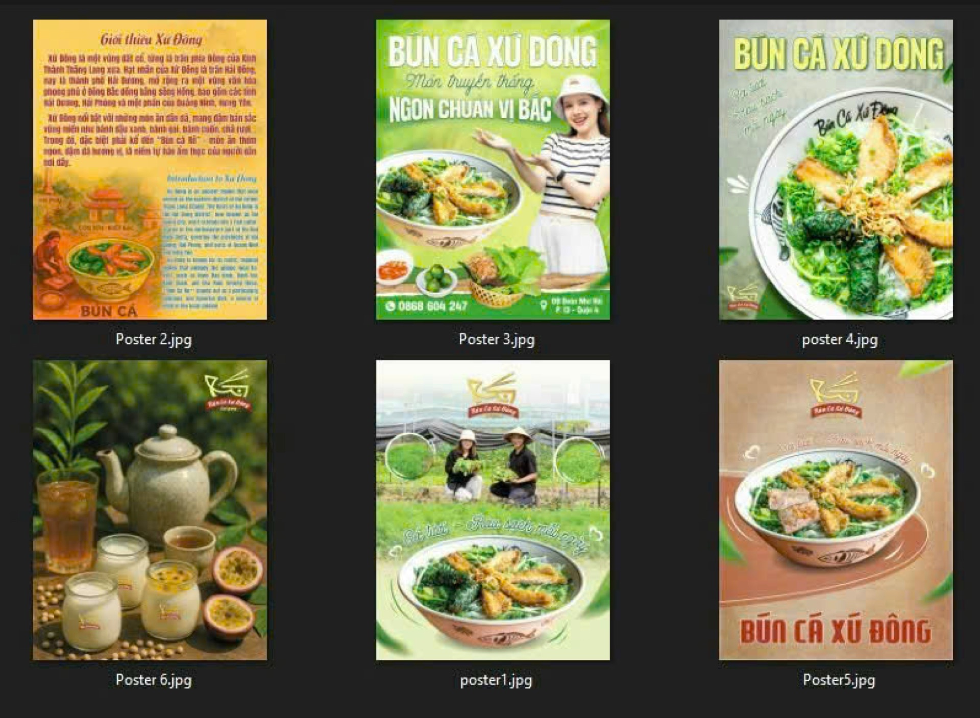 Thiết kế poster và menu Bún cá Xứ Đông – ảnh 9