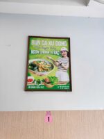 Poster menu Bún cá Xứ Đông hoàn thiện tại cửa hàng – ảnh 10