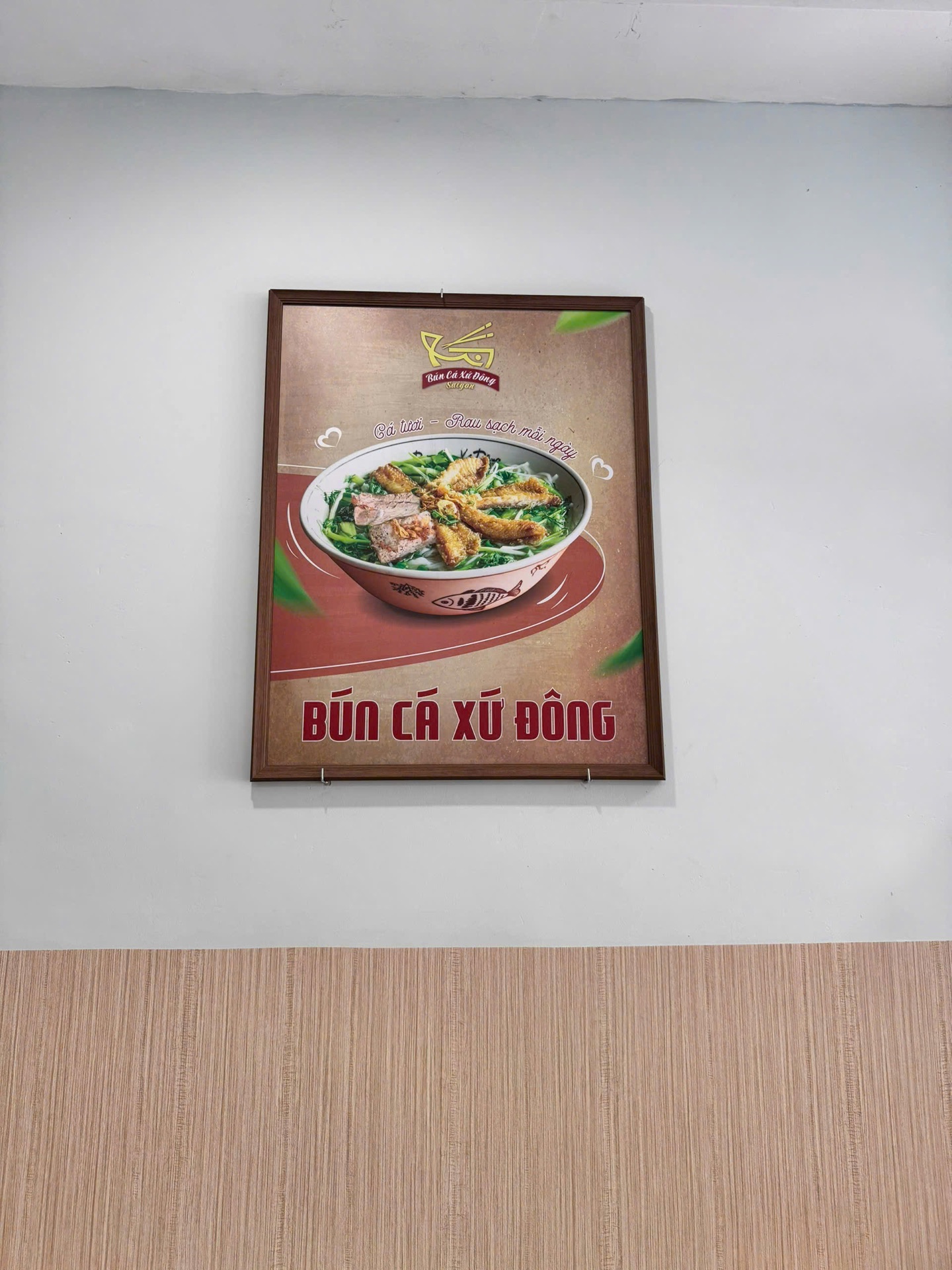 Poster menu Bún cá Xứ Đông hoàn thiện tại cửa hàng – ảnh 14