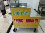 Hộp đèn LED Chuối Chiên Trung Trinh trong quá trình hoàn thiện