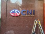 Logo Inox và bảng tên công ty CNI hoàn thiện – ảnh 9