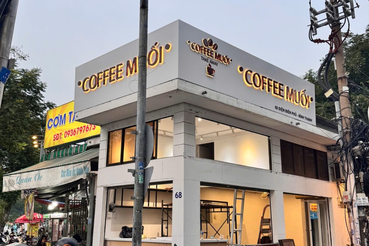 Giải pháp bảng hiệu cafe nhà hàng