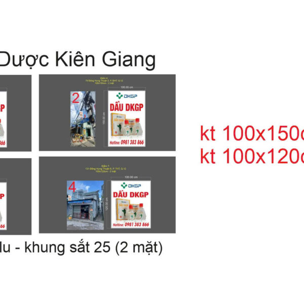Thiết kế và quy cách bảng hiệu Dầu DKGP – ảnh 1