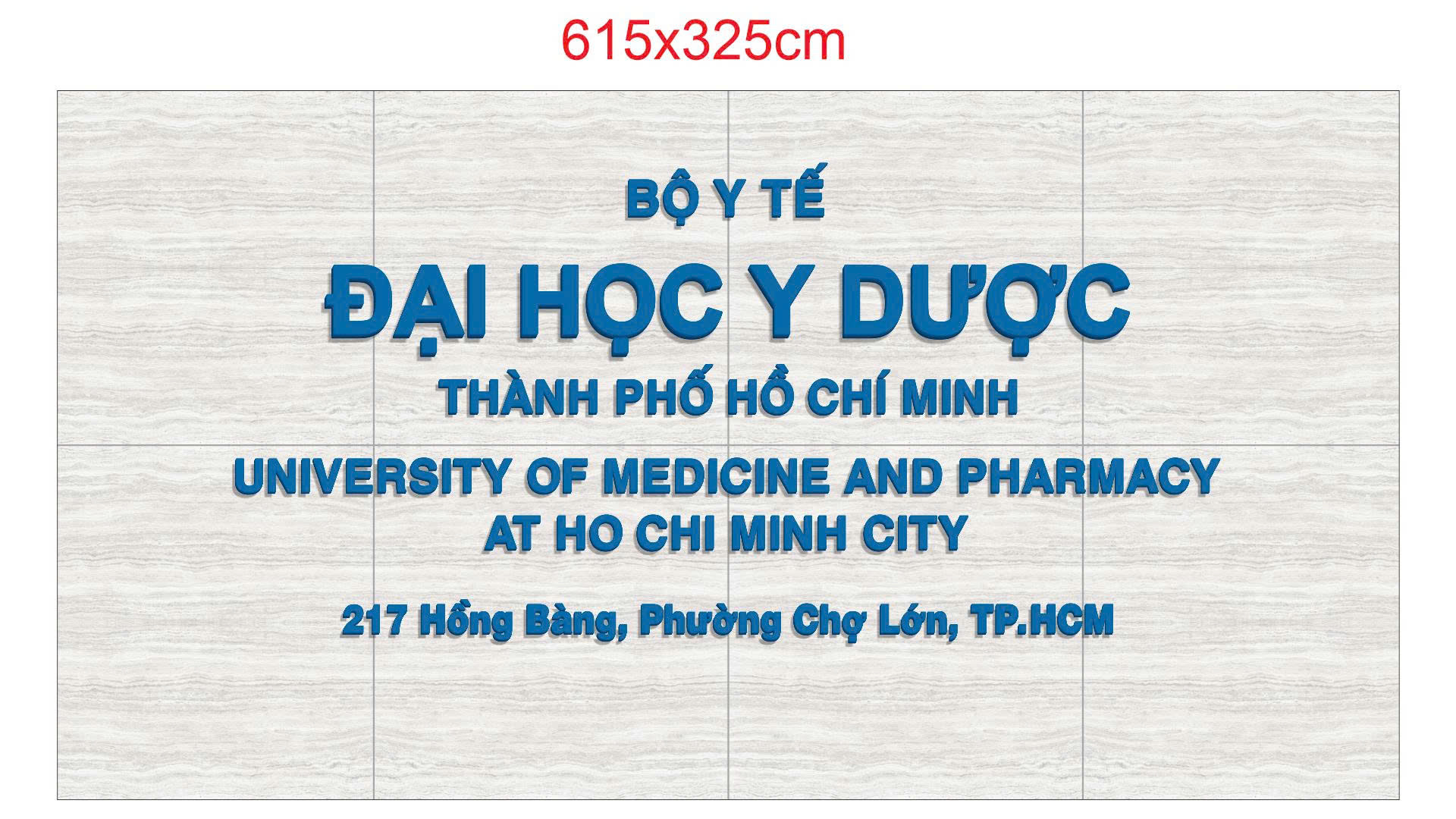 Bảng hiệu chữ nổi Đại học Y Dược TP.HCM – ảnh 7