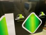Decal nhận diện DINK Nutrition trên xe bán hàng – ảnh 2