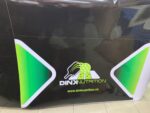 Decal nhận diện DINK Nutrition trên xe bán hàng – ảnh 3