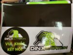 Decal nhận diện DINK Nutrition trên xe bán hàng – ảnh 6