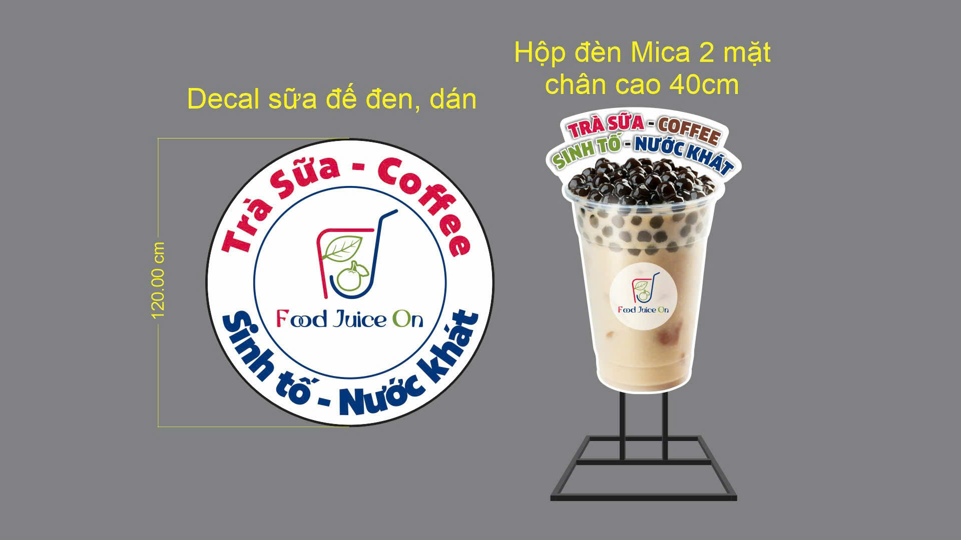 Bản thiết kế hộp đèn Mica Food Juice On – ảnh 5