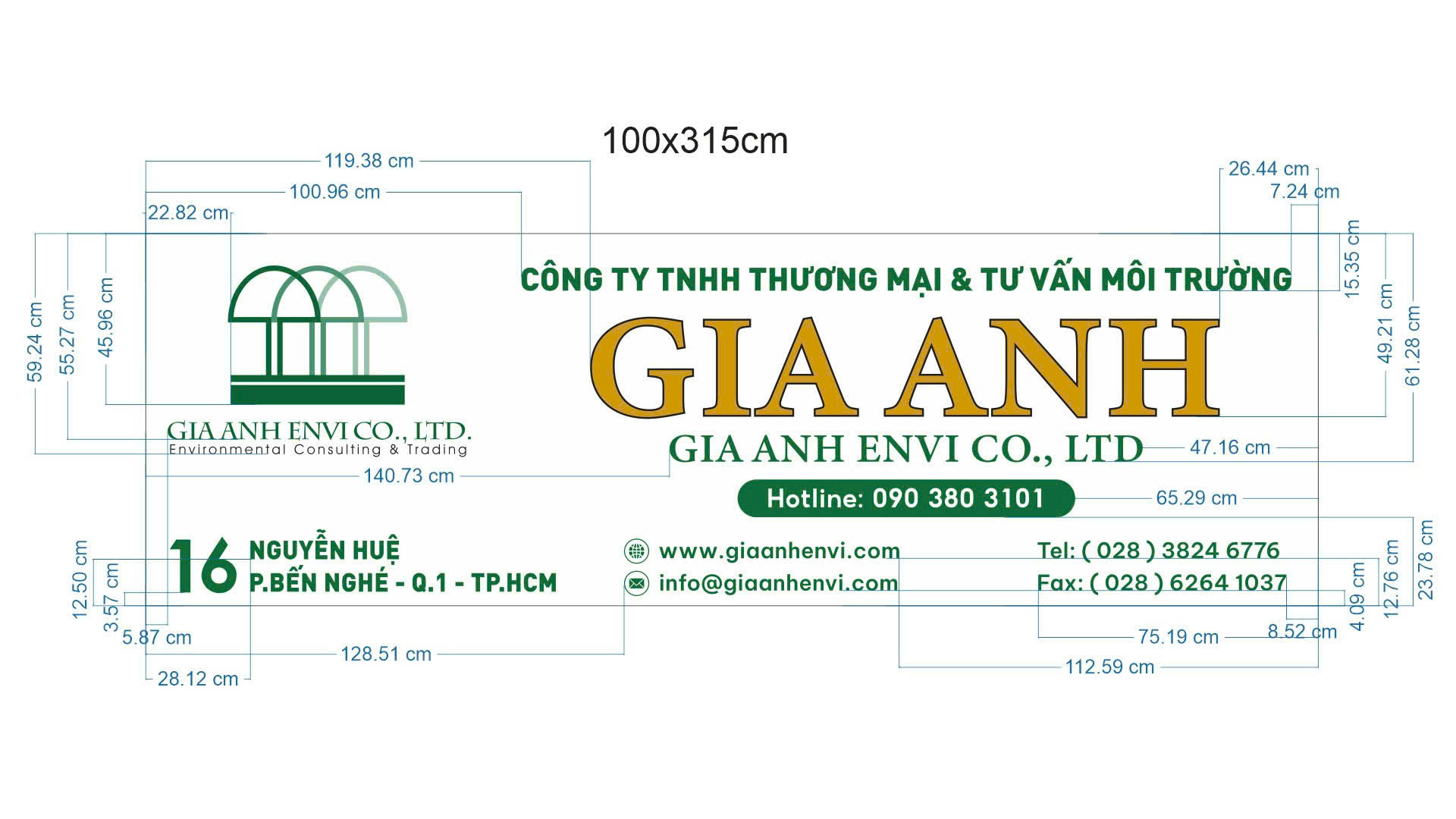 Bảng hiệu công ty Gia Anh – ảnh 2