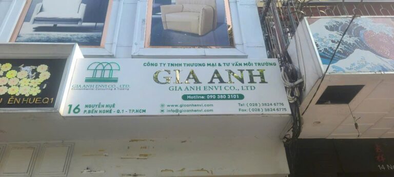 Gia Anh – Bảng hiệu công ty
