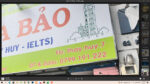 Nội dung thiết kế bảng hiệu Gia Bảo English – IELTS