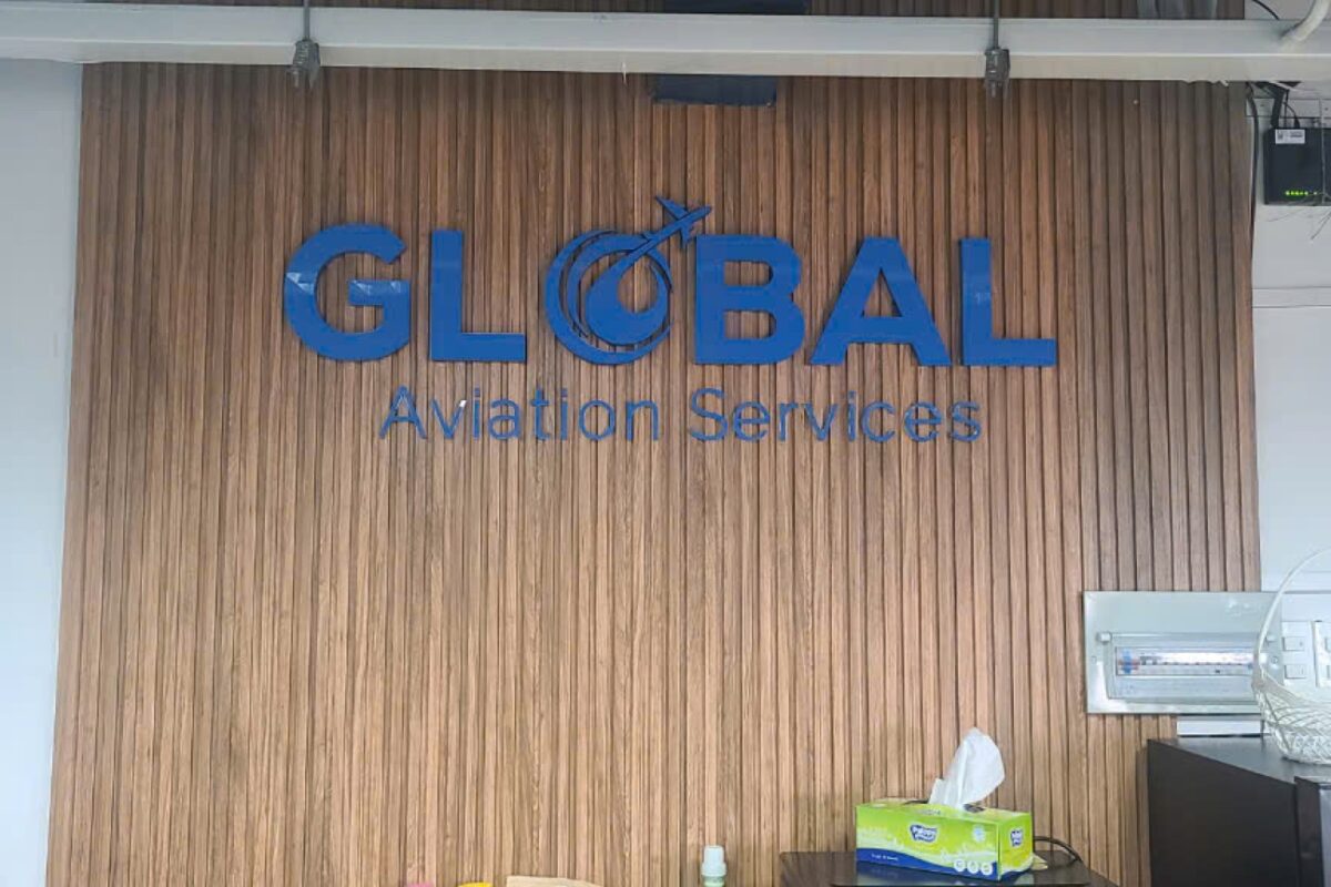 Thi công bảng hiệu chữ nổi Global