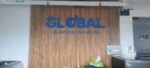 Logo chữ nổi và decal kính Global Aviation hoàn thiện – ảnh 2