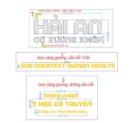 Logo Inox nổi Hải An hoàn thiện tại phòng khám – ảnh 1