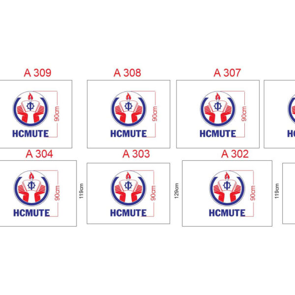 Bản vẽ bố trí logo HCMUTE – ảnh 1