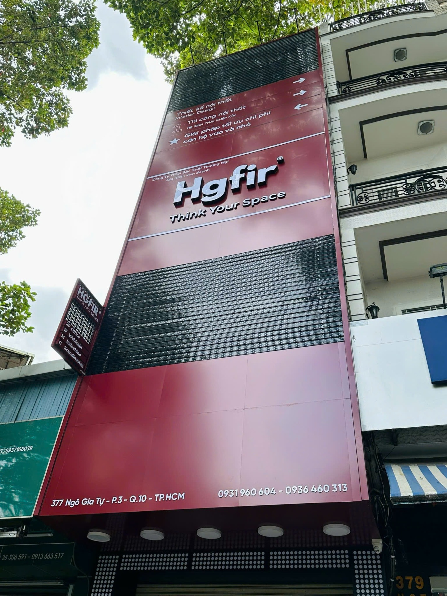 HGFiR – Bảng hiệu chữ nổi mặt dựng Alu