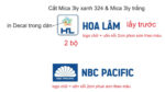 Bản vẽ logo chữ nổi Hoa Lâm và NBC Pacific