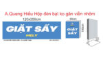 Bản vẽ hộp đèn và bảng bạt Giặt Sấy Mely