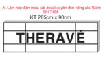 Bản vẽ hộp đèn Mica The Ravé