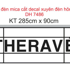 Bản vẽ hộp đèn Mica The Ravé