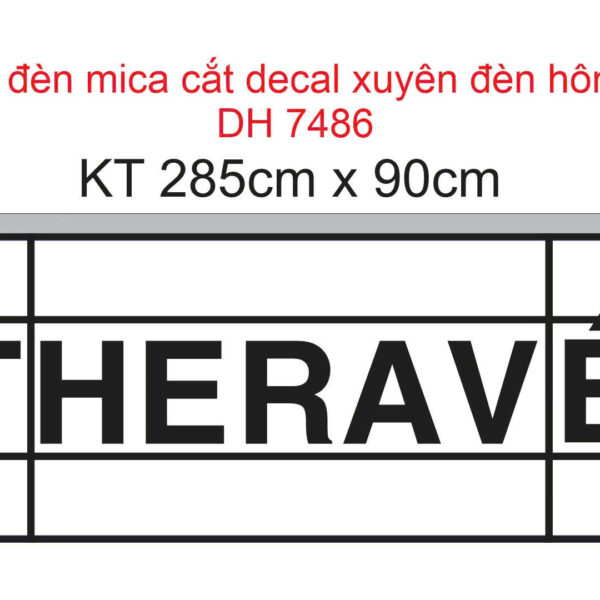 Bản vẽ hộp đèn Mica The Ravé