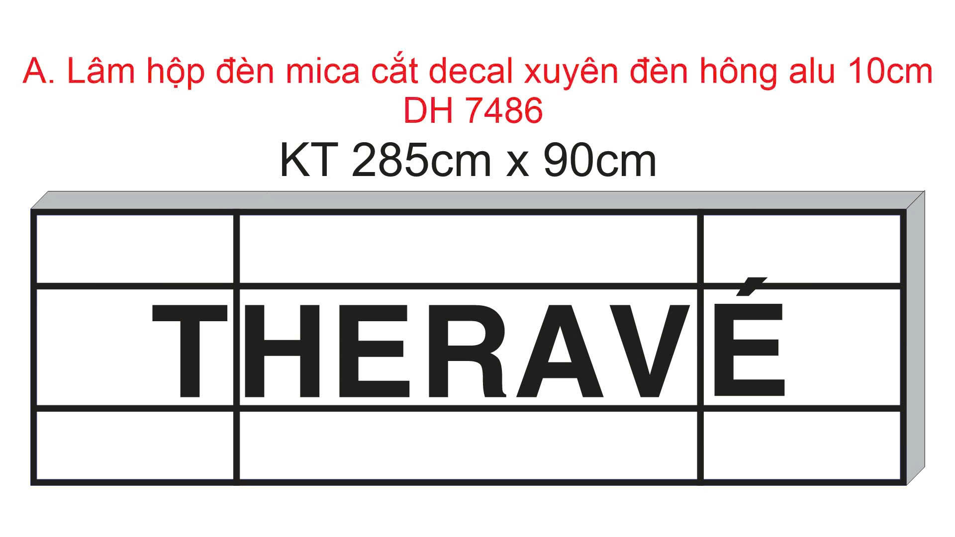 Bản vẽ hộp đèn Mica The Ravé